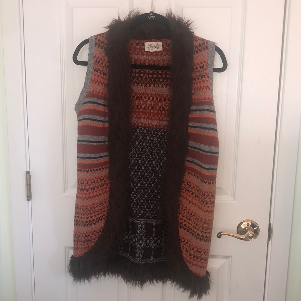 Forever 21 Knit Fur Vest